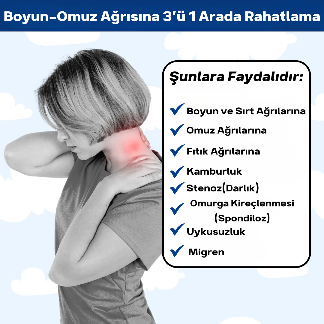 Nurevix™ 3'ü 1 Arada Masaj Yastığı