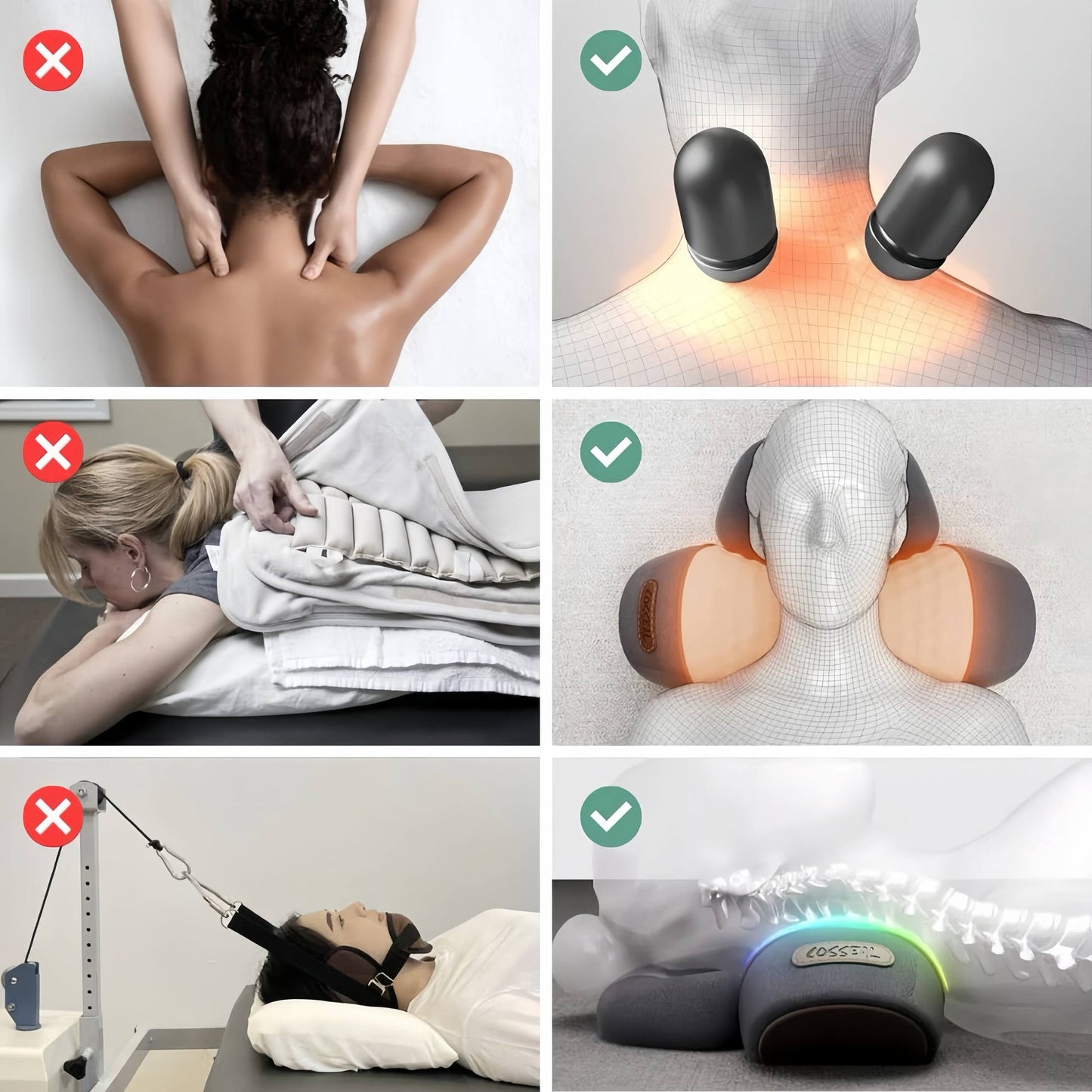 Nurevix™ 3'ü 1 Arada Masaj Yastığı